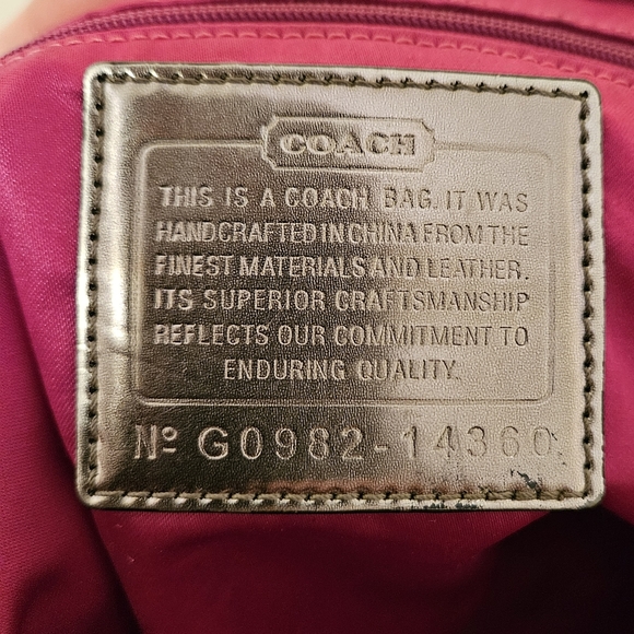 Coach Poppy Tartan Plaid Shoulder Bag / Tote  G0982-14360 - Picture 3 of 11